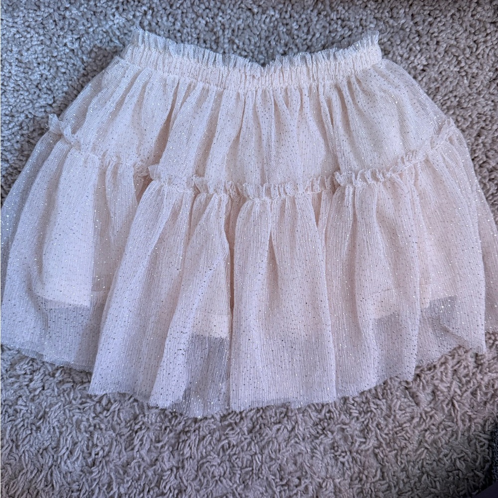 Zara Baby Sparkly Beige Skirt